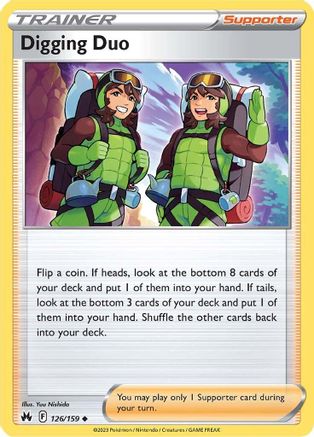 Image of Digging Duo 126/159  Crown Zenith - Uncommon