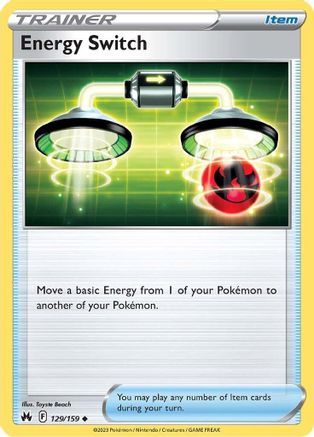 Image of Energy Switch 129/159  Crown Zenith - Uncommon
