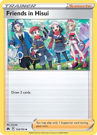 Image of Friends in Hisui 130/159  Crown Zenith - Uncommon