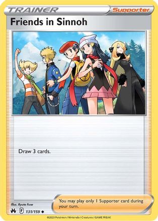 Image of Friends in Sinnoh 131/159  - Reverse Holofoil Crown Zenith - Uncommon
