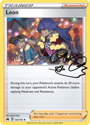 Image of Leon 134/159  - Holofoil Crown Zenith - Holo Rare