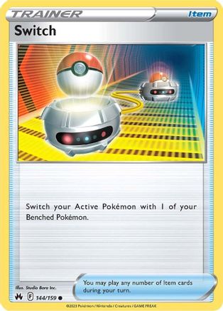 Image of Switch 144/159  - Reverse Holofoil Crown Zenith - Common