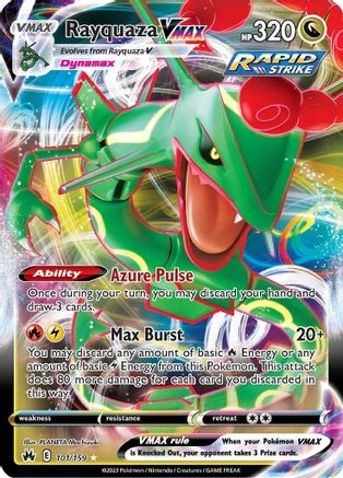 Image of Rayquaza VMAX (101) 101/159  - Holofoil Crown Zenith - Ultra Rare