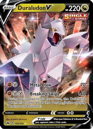 Image of Duraludon V 103/159  - Holofoil Crown Zenith - Ultra Rare