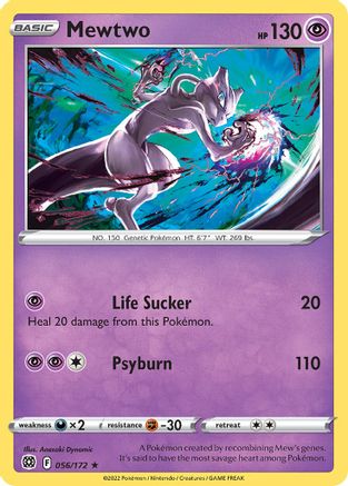 Image of Mewtwo (Cosmos Holo) 056/172  - Holofoil Miscellaneous Cards & Products - Promo