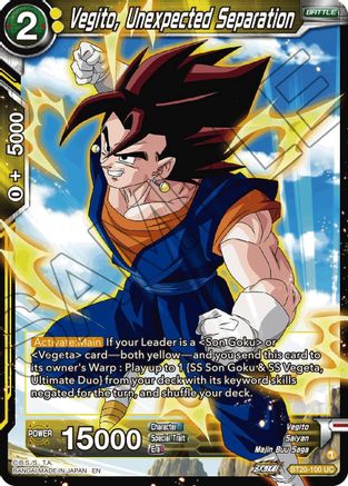 Image of Vegito, Unexpected Separation (BT20-100) - Power Absorbed