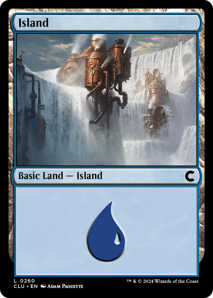 Image of Island (0260) (CLU-260) - Ravnica: Clue Edition
