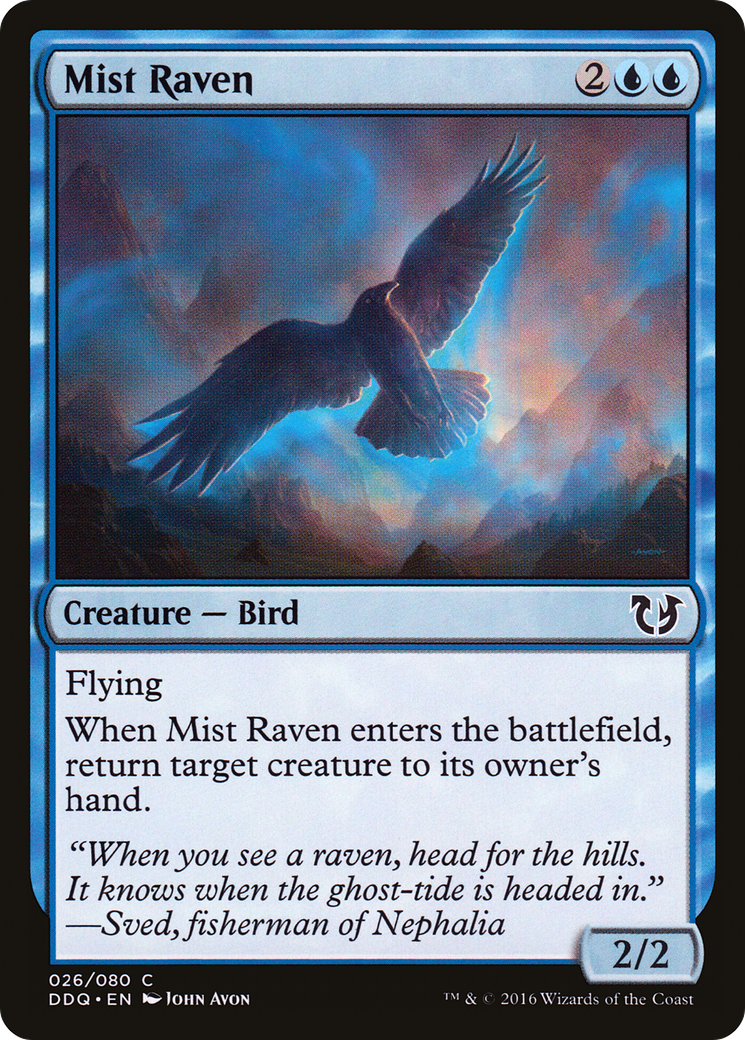 Image of Mist Raven (DDQ-026) - Duel Decks: Blessed vs. Cursed