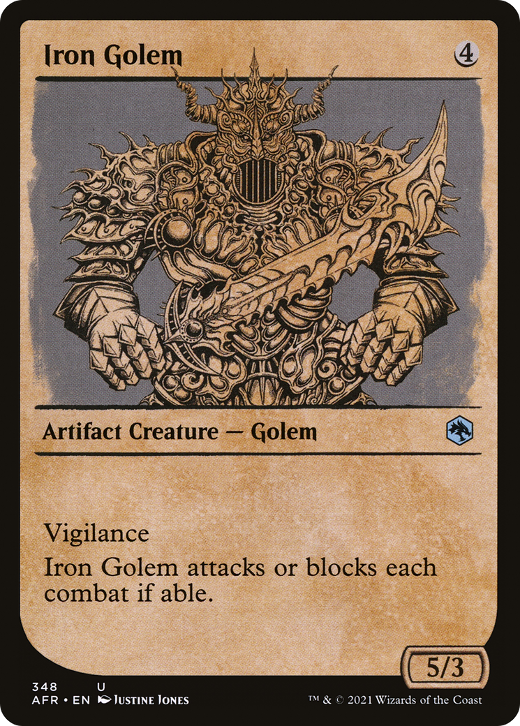 Image of Iron Golem (Showcase) (AFR-348) - Adventures in the Forgotten Realms: (Showcase)