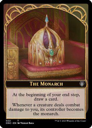 Image of The Monarch // Golem Double-sided Token (ONC-) - Commander: Phyrexia: All Will Be One
