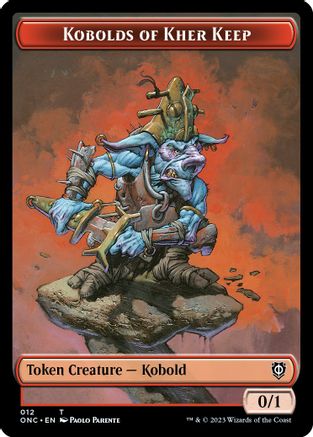 Image of Kobolds of Kher Keep // Dragon Double-sided Token (ONC-) - Commander: Phyrexia: All Will Be One