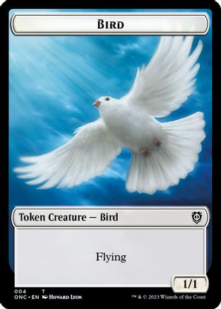 Image of Bird // Cat Double-sided Token (ONC-) - Commander: Phyrexia: All Will Be One