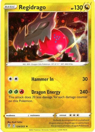 Image of Regidrago 124/203  - Holofoil Miscellaneous Cards & Products - Holo Rare