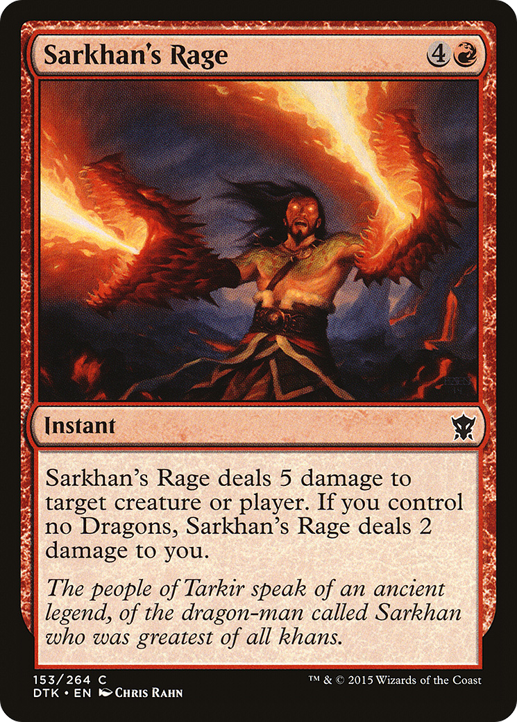 Image of Sarkhan's Rage (DTK-153) - Dragons of Tarkir