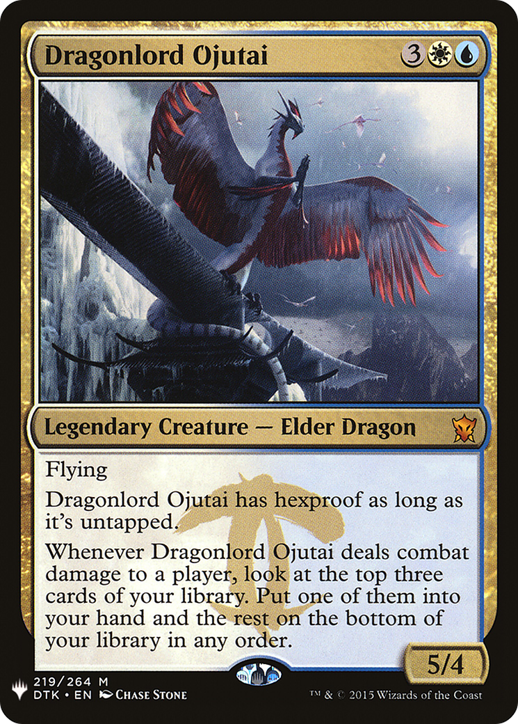 Image of Dragonlord Ojutai (PLST-DTK-219) - The List