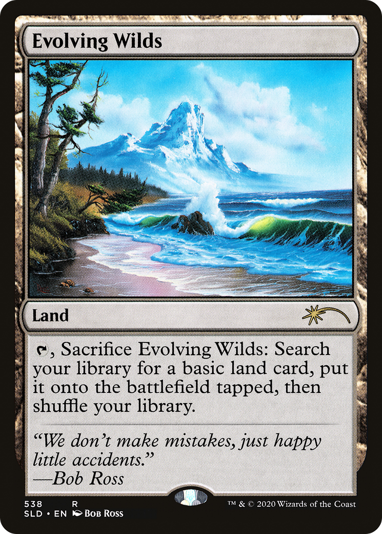 Image of Evolving Wilds (Bob Ross) (SLD-538) - Secret Lair Drop Foil