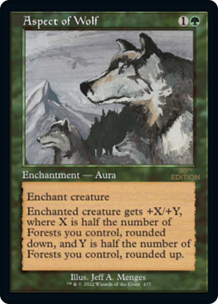 Image of Aspect of Wolf (Retro Frame) (30A-477) - 30th Anniversary Edition