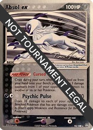Image of Absol ex - 2007 (Tom Roos) 092  World Championship Decks - Rare