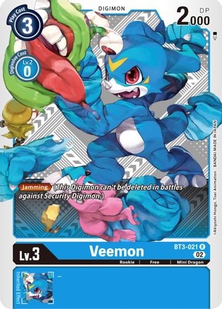 Image of Veemon - BT3-021 (Winner Pack Dimensional Phase) (BT3-021) - Release Special Booster 1.5