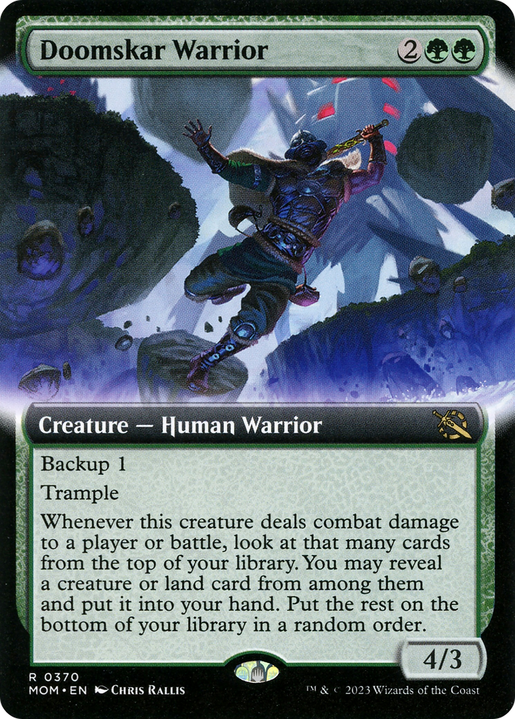 Image of Doomskar Warrior (Extended Art) (MOM-370) - March of the Machine: (Extended Art)