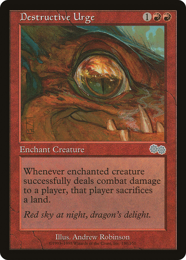 Image of Destructive Urge (USG-180) - Urza's Saga