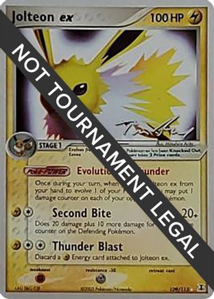 Image of Jolteon ex - 2007 (Tom Roos) 109  World Championship Decks - Ultra Rare
