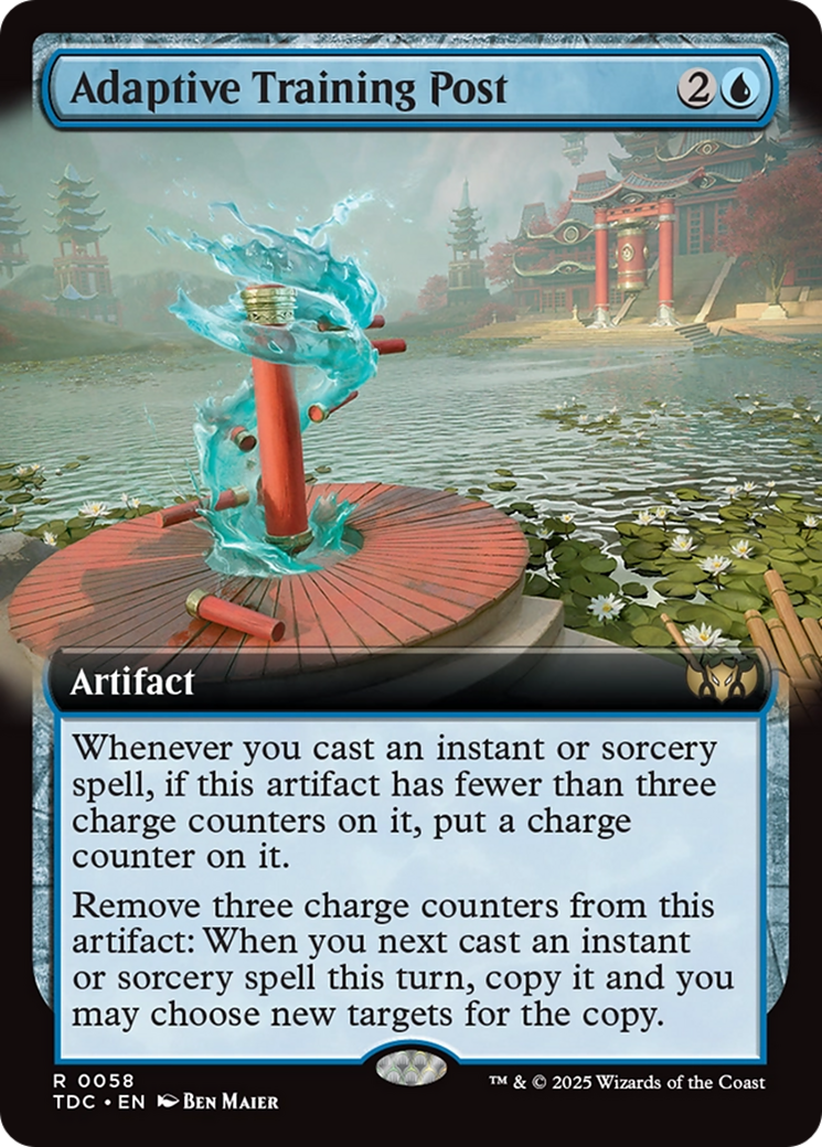 Image of Adaptive Training Post (Extended Art) (TDC-058) - Commander: Tarkir: Dragonstorm: (Extended Art)