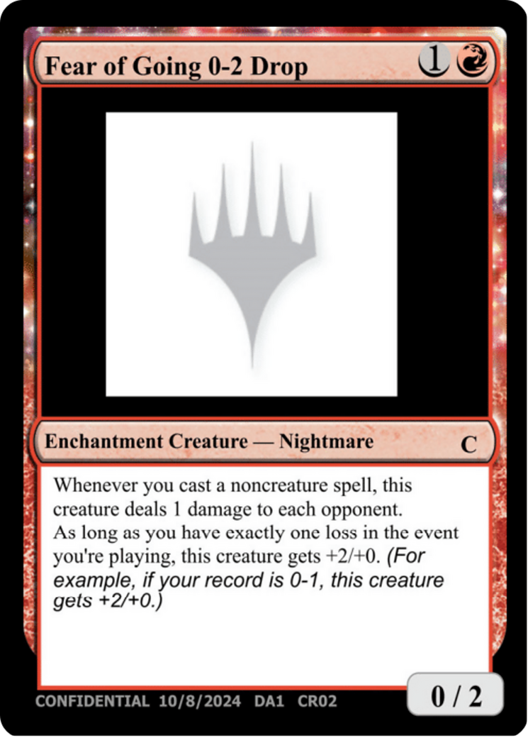 Image of Fear of Going 0-2 Drop (UNK-CR02) - Unknown Event: (enchantment)