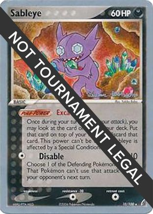 Image of Sableye - 2008 (Tristan Robinson) 010  World Championship Decks - Rare