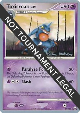 Image of Toxicroak - 2008 (Tristan Robinson) 031  World Championship Decks - Rare