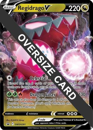 Image of Regidrago V SWSH281  - Holofoil Jumbo Cards - Promo