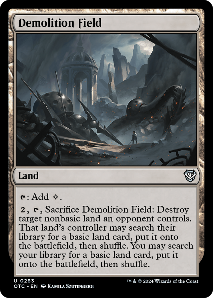 Image of Demolition Field (OTC-283) - Outlaws of Thunder Junction Commander