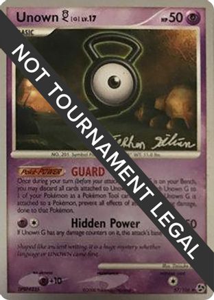 Image of Unown [G] - 2009 (Stephen Silvestro) 057  World Championship Decks - Uncommon