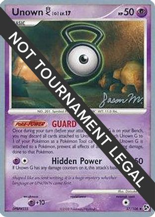 Image of Unown [G] - 2009 (Jason Martinez) 057  World Championship Decks - Uncommon