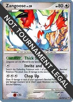 Image of Zangoose - 2009 (Jason Martinez) 066  World Championship Decks - Uncommon