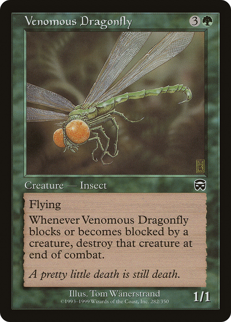 Image of Venomous Dragonfly (MMQ-282) - Mercadian Masques