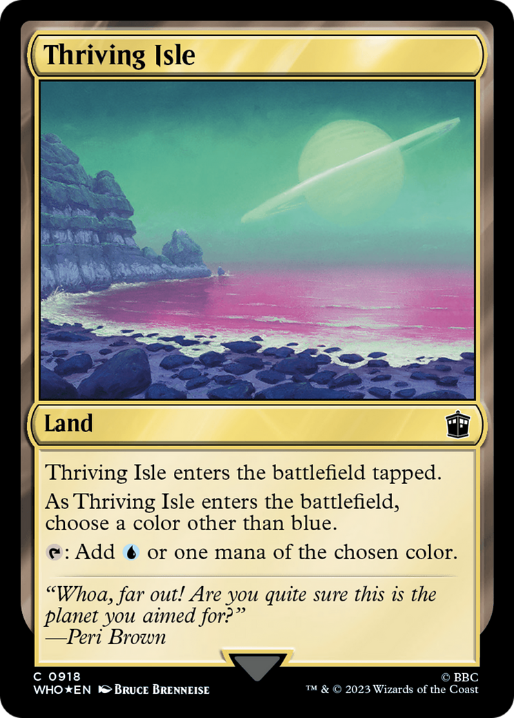 Image of Thriving Isle (Surge Foil) (WHO-918) - Doctor Who Foil