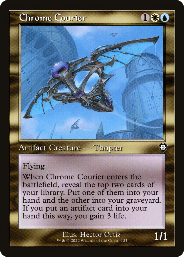 Image of Chrome Courier (Retro Frame) (BRC-123) - The Brothers' War Commander