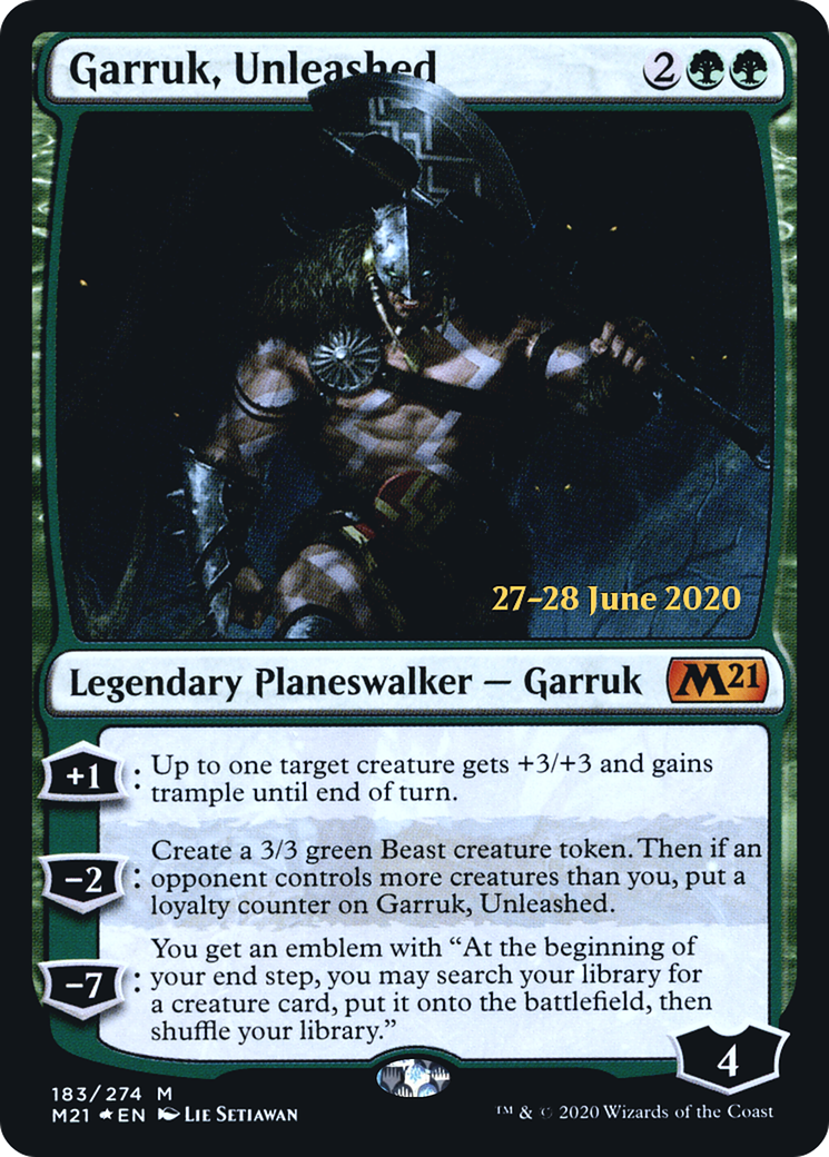 Image of Garruk, Unleashed (PRE-183) - Core Set 2021 Promos Foil