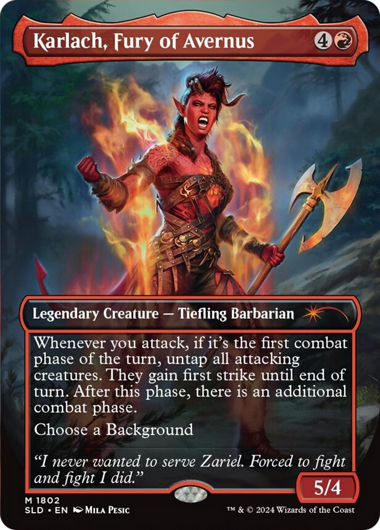 Image of Karlach, Fury of Avernus (SLD-1802) - Secret Lair Drop (Borderless)
