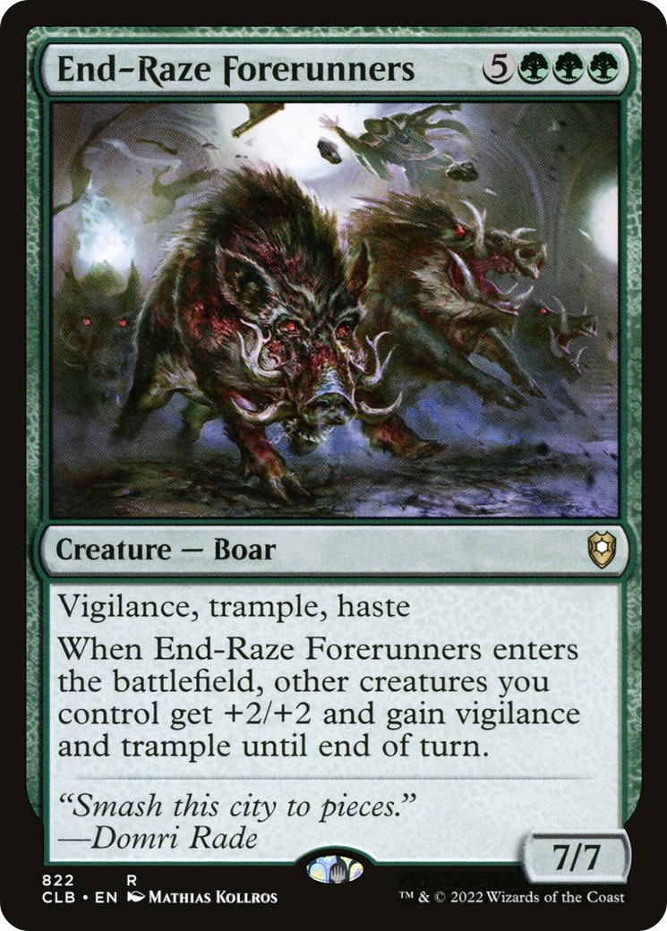 Image of End-Raze Forerunners (CLB-822) - Commander Legends: Battle for Baldur's Gate