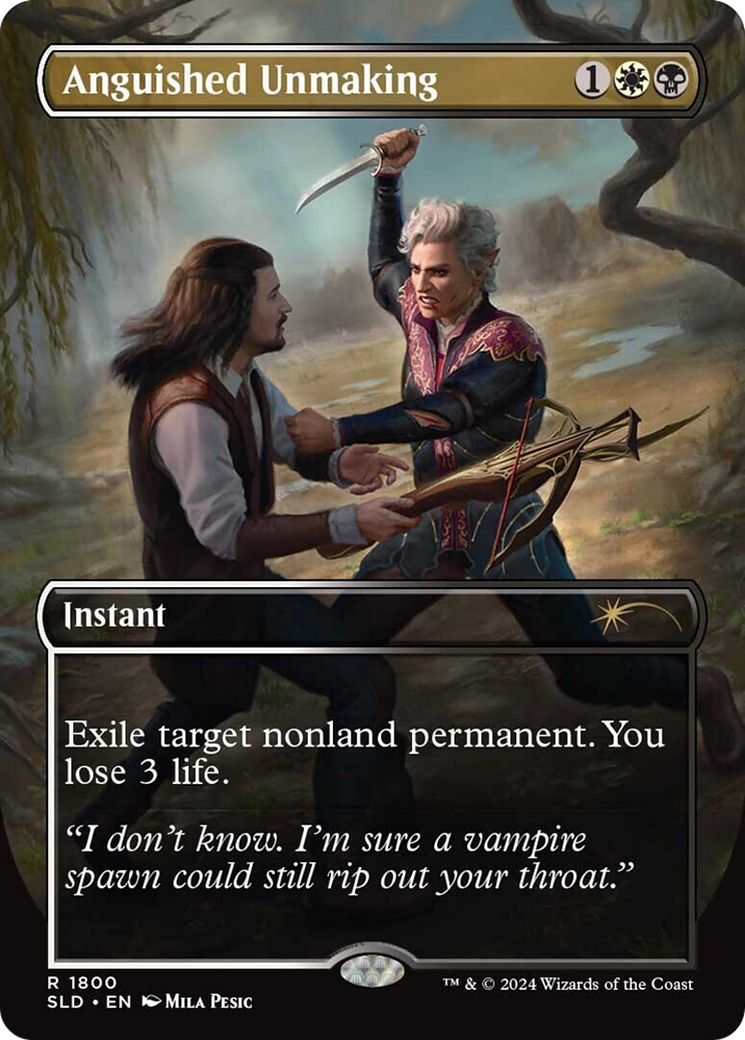 Image of Anguished Unmaking (1800) (SLD-1800) - Secret Lair Drop (Borderless)