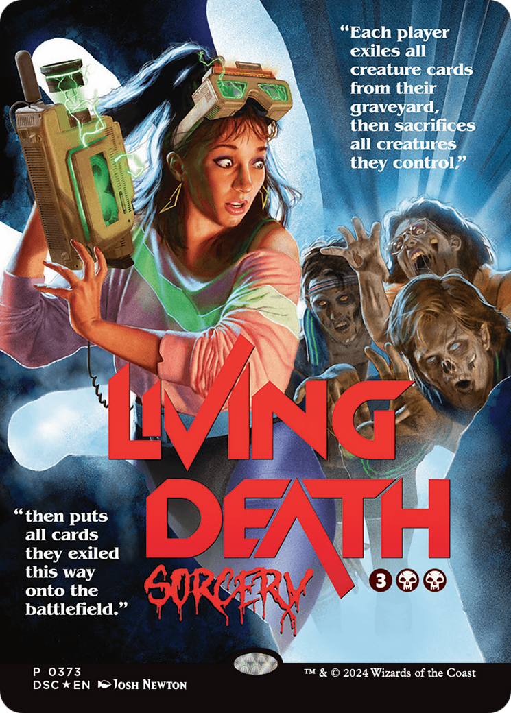 Image of Living Death (Showcase) (DSC-373) - Duskmourn: House of Horror Commander (Borderless) Foil