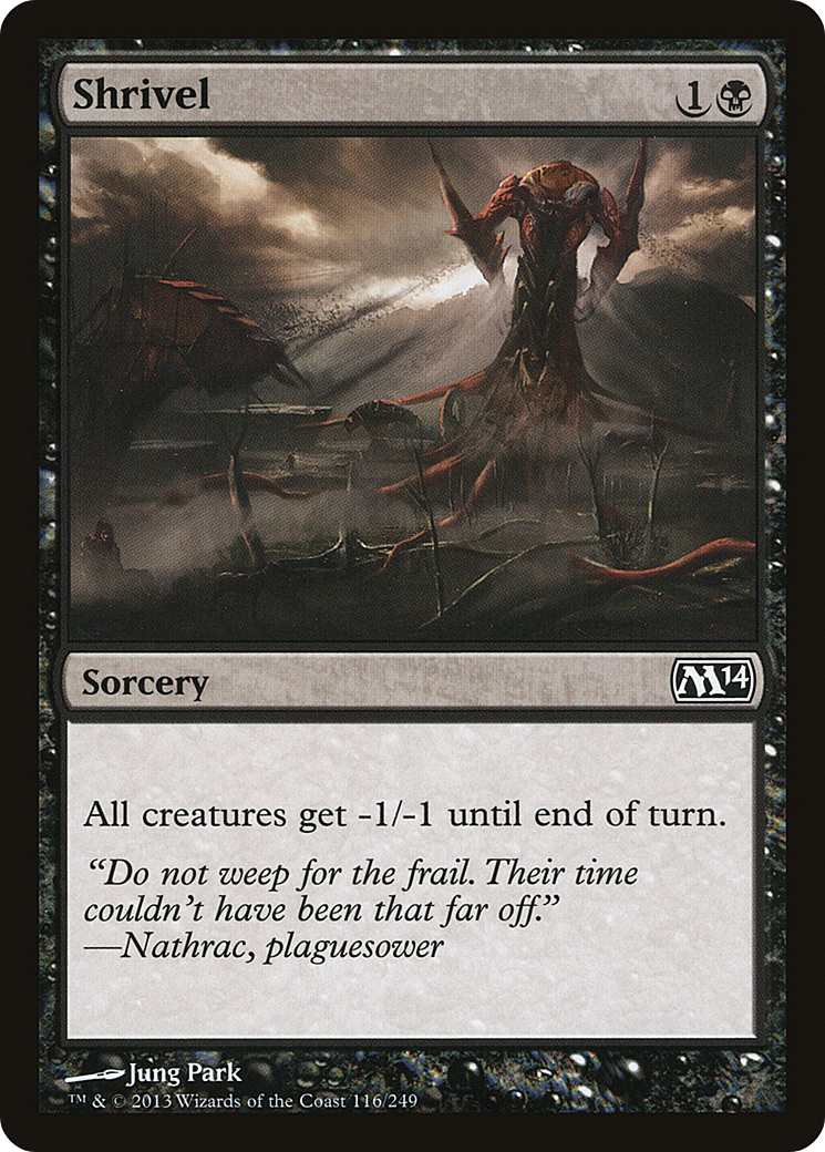 Image of Shrivel (M14-116) - Magic 2014 Foil