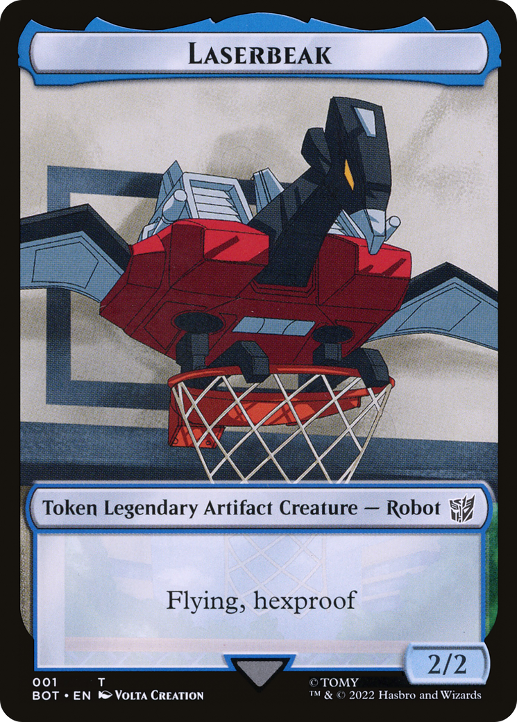 Image of Laserbeak Token (BOT-001) - Transformers Tokens