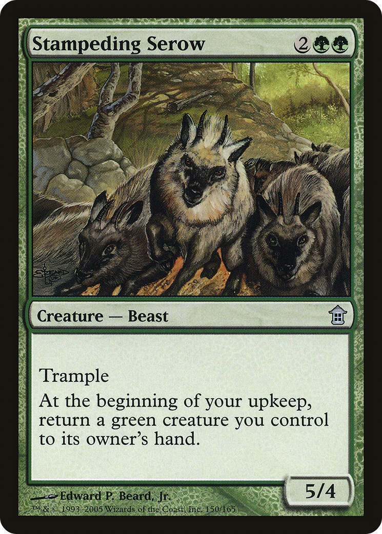 Image of Stampeding Serow (SOK-150) - Saviors of Kamigawa