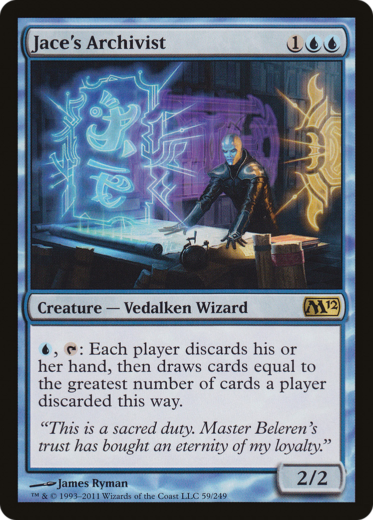 Image of Jace's Archivist (M12-059) - Magic 2012 Foil