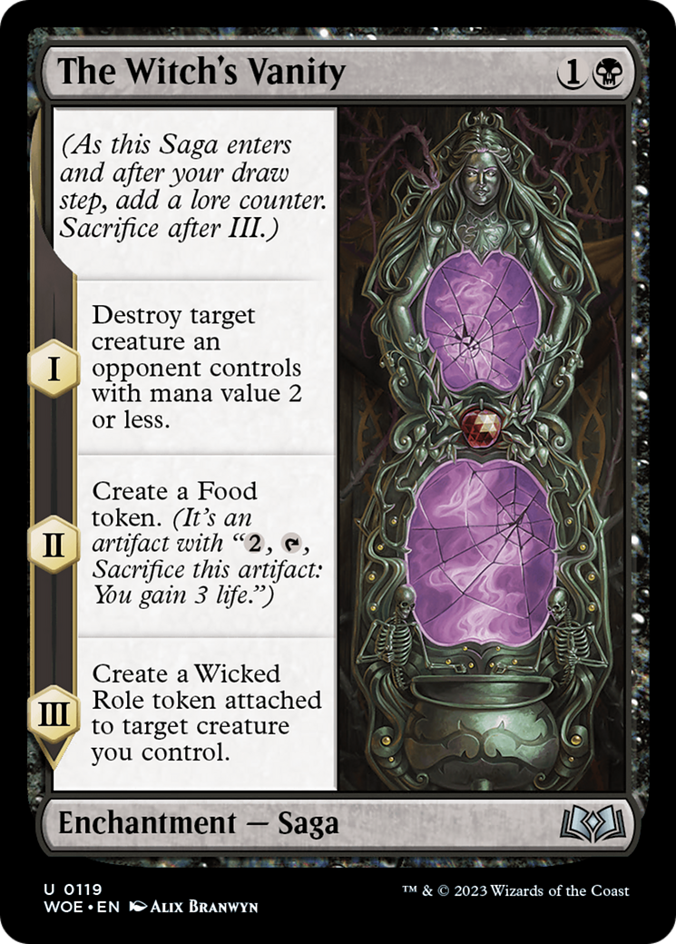 Image of The Witch's Vanity (WOE-119) - Wilds of Eldraine Foil