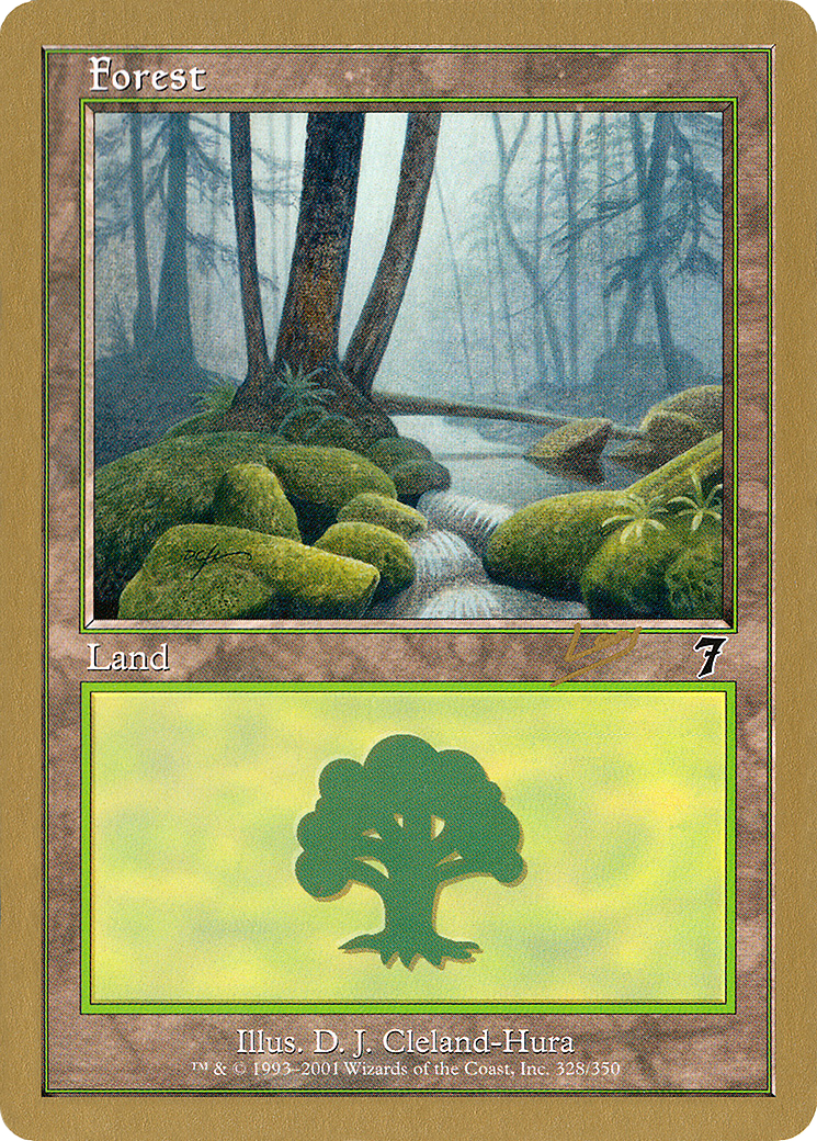 Image of Forest (328) - 2002 Raphael Levy (7ED) (WCD-) - World Championship Decks 2002
