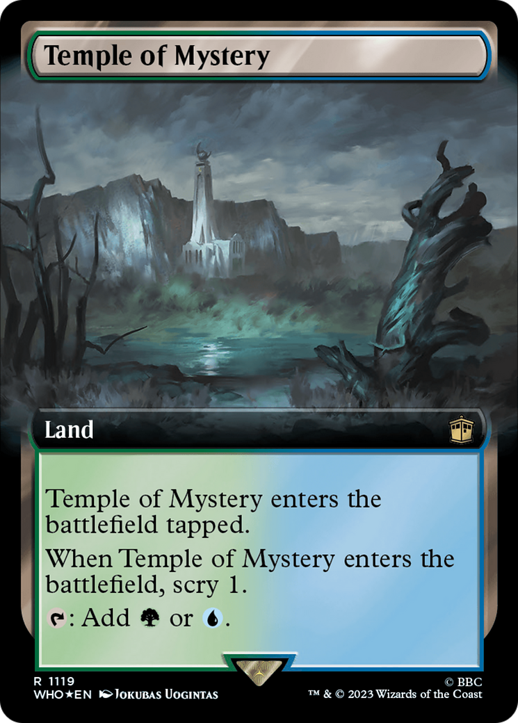 Image of Temple of Mystery (Extended Art) (Surge Foil) (WHO-1119) - Doctor Who: (Extended Art) Foil